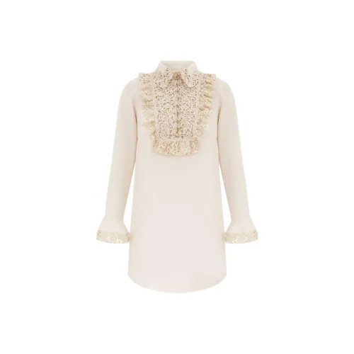 Zimmermann FW25 Длинное платье с длинными рукавами женское