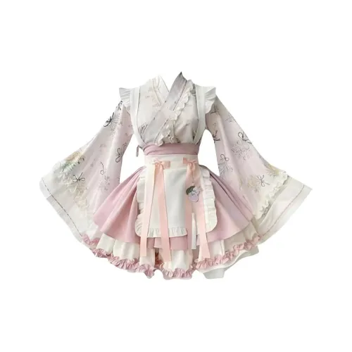 Детский Meter Китайский стиль Ханьфу Лолита Комплекты с китайским стилем Отложной воротник