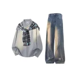 Набор (Темно-серый + Синий)