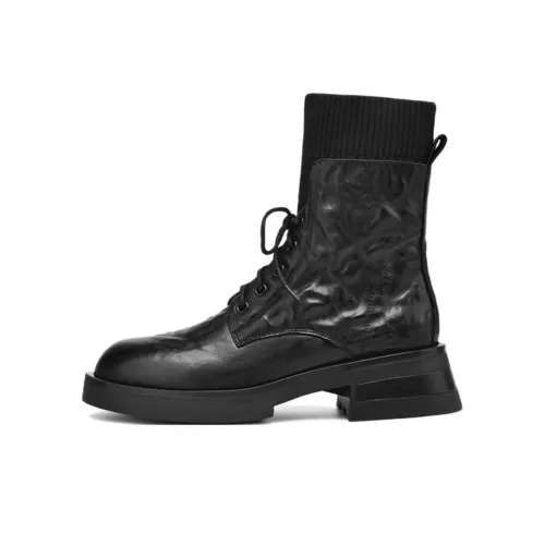 BOERDIQI Короткий ботинок Martin каблук 4,5 см женский