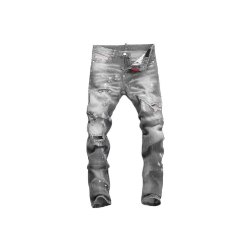 Devanro Gray Men's Jeans Devanro Серый Мужские Джинсы