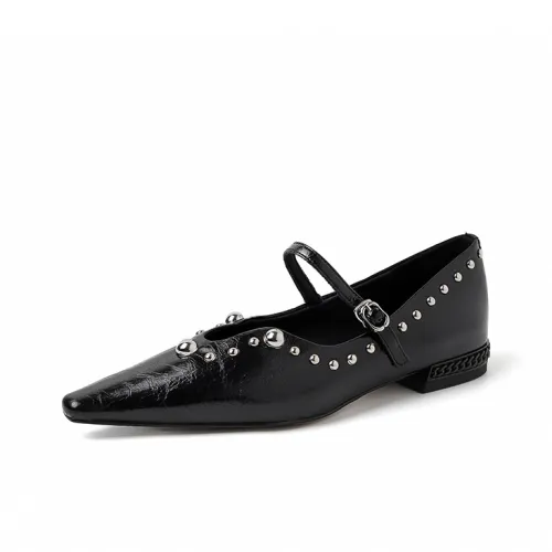 Su Yanjiao Грубый каблук Мэри Джейн Женские туфли