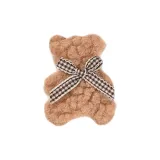 Заколка для волос "Медведь" - Кофейный