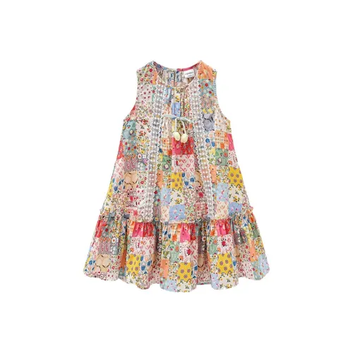 Mami Macca Полные С принтом Платья для девочек