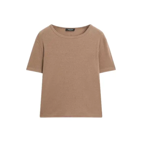 Massimo Dutti Свет Burnt Желтый Женские T Рубашки