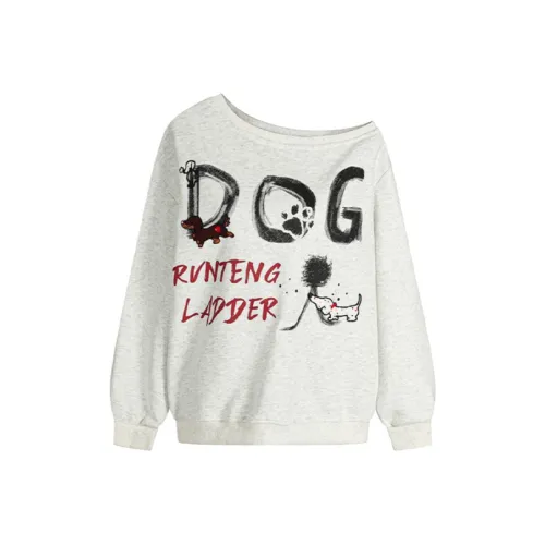 MOONCORE Серый Женский Свитшот