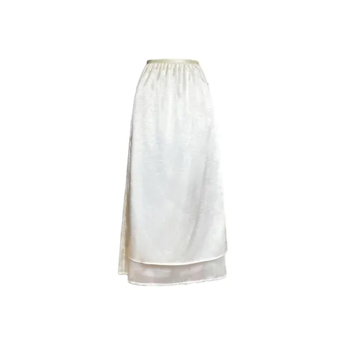 JOSR Абрикос Женские Повседневные Длинные Юбки