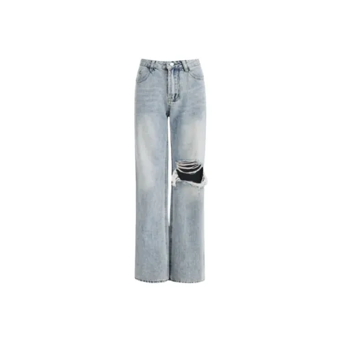 MA JOURNEE Светло-синие женские джинсы