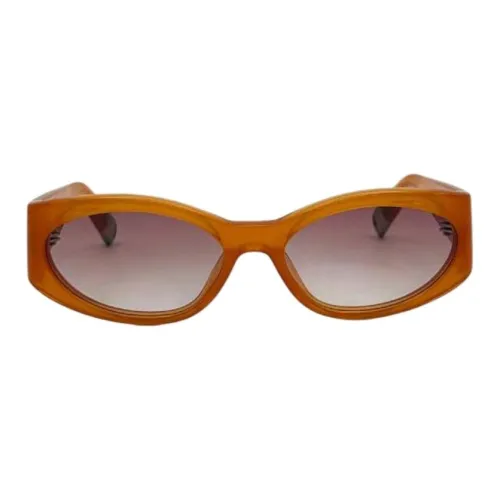 Jacquemus Ацетатные солнцезащитные очки "Кошачий глаз" женские оранжевые