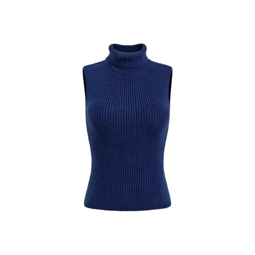 CHILL QIAOER Темно-синий Синий Женский Трикотаж