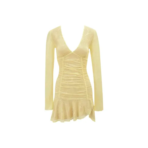 I.AM.GIA Yvette Кружево Длинный Ручной Рукав Мини Платье Длинный Рукав Платье Женское