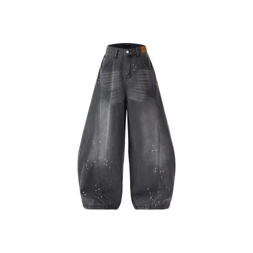 MOO&TONAL Черные Женские Джинсы