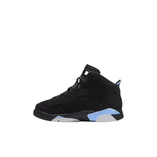 Jordan Air Jordan 6 High Топ Детские Баскетбольные Кроссовки Черные Детские