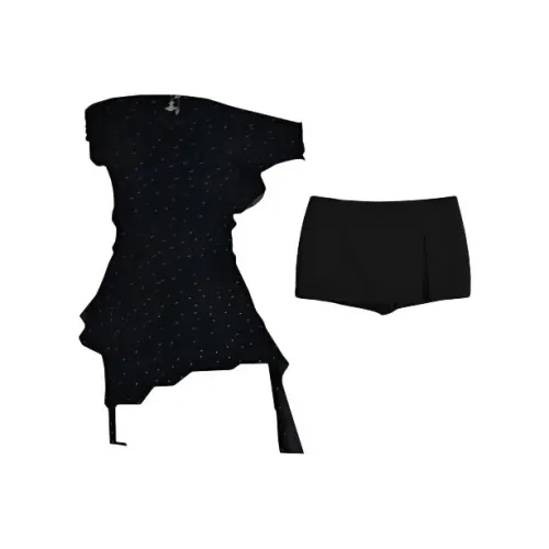 HUINIAN Черный Женские Комплекты с Юбкой