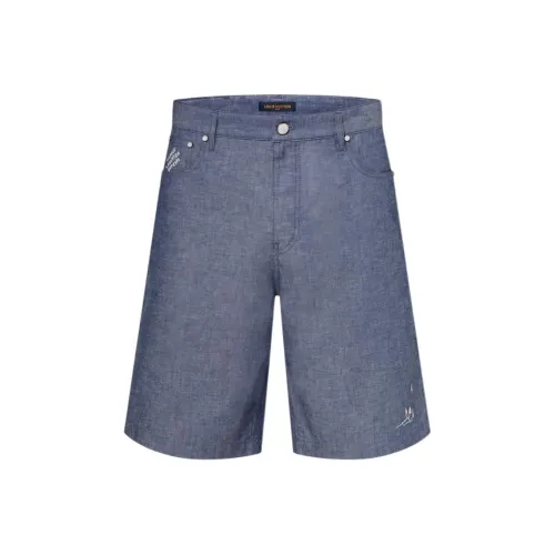 LOUIS VUITTON FW25 Джинсовые шорты Мужской Синий