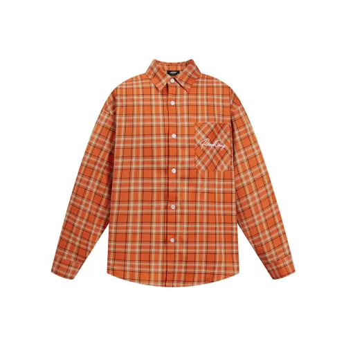 404MOB GANG Оранжевые Унисекс Рубашки