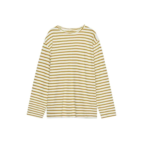 ZARA Зеленые полосы Женские T-рубашки