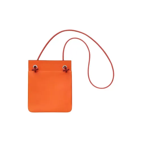 HERMES Aline Milo (фиолетовый) Lambskin с Swift Calfskin Сумка через плечо Мини Женская Пламя Оранжевый Ярко-красный