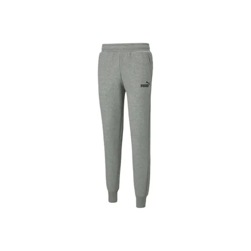 PUMA Essentials Logo Мужские Joggers Вязаные Тренировочные Штаны Мужские Светло-Серые