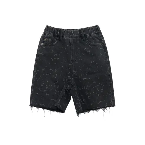 SUNTOMORROW 2025 Летние шорты для подростков цвет черный материал деним