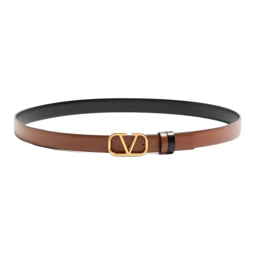 Valentino Ремни из коровьей кожи женские коричневые ширина 2 см