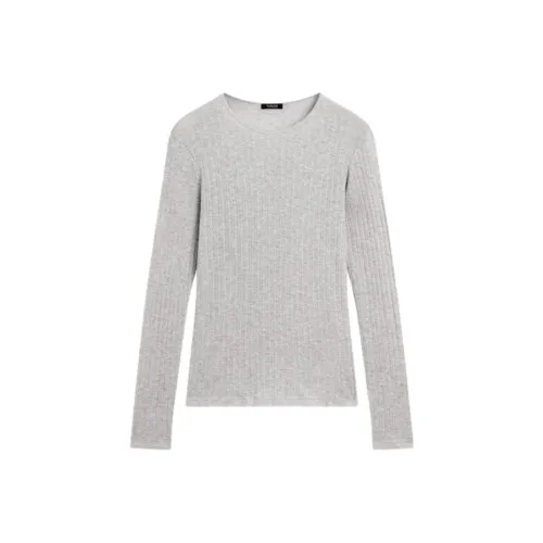 Massimo Dutti Серые Женские T-рубашки