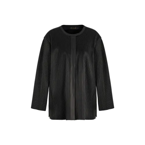 GIORGIO ARMANI Черные Женские Кожаные Куртки