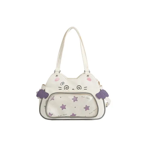 PINK·LAND Нейлоновая сумка It-сумка Стандартная Женская Бежевый Белый Черный