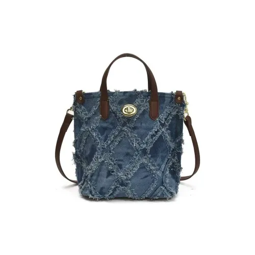 RKM ПУ (полиуретан) Сумка-ведро Сумка Стандартная Женская Темно-синий Светло-синий