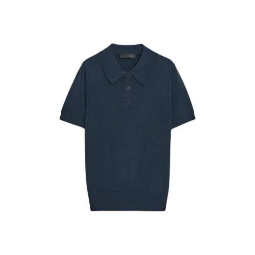 ZARA Морской синий Женская Поло