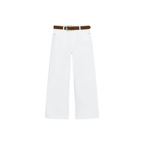 ZARA Белые Женские Джинсовые Шорты