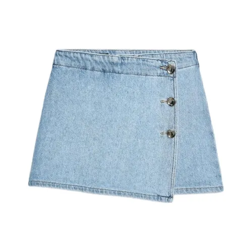 ZARA Джинсовые шорты среднего синего цвета для женщин