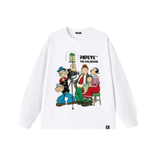 POPEYE Длинный рукав Т-рубашка Унисекс