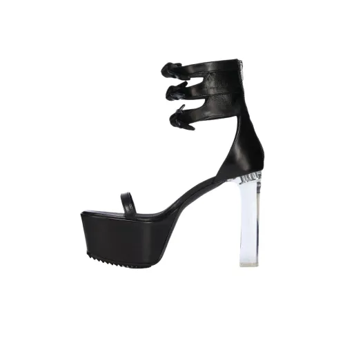 RICK OWENS One Ремень Сандалии Черные Женские