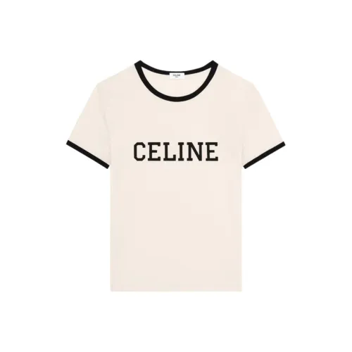 CELINE Бежевые Мужские T-рубашки
