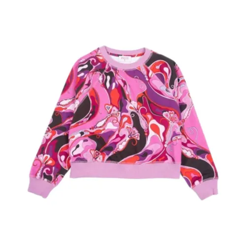 EMILIO PUCCI Фуксия Детские Свитшоты