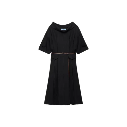 PRADA FW25 Короткий рукав Платье Женское