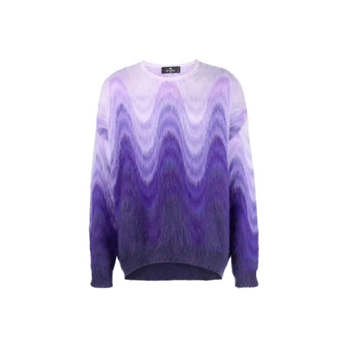 ETRO Фиолетовые Мужские Свитера