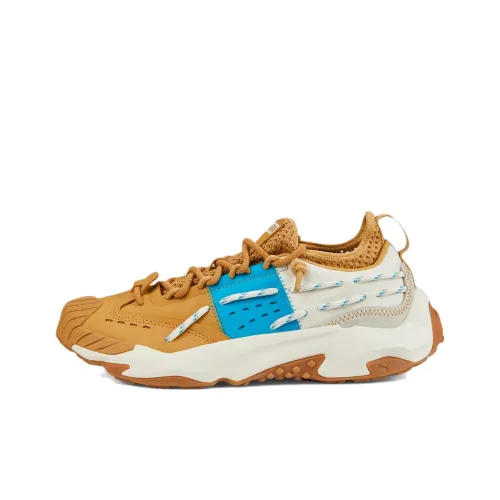 PUMA Plexus Амортизация Износостойкий Низкий Топ Спортивная Повседневная Обувь Унисекс Земляной Желтый