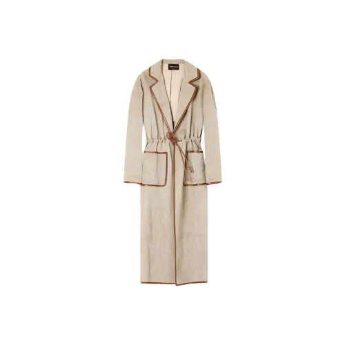 GIORGIO ARMANI Светлый Умбра Женская Тренч-куртка
