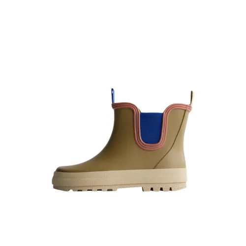 ZARA Детские резиновые сапоги High Top Коричневый Kids