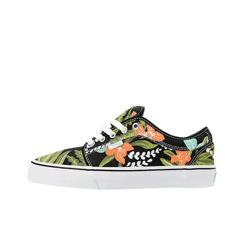 Vans Low Top Скейтборд Кроссовки Мужские Черные Зеленые Оранжевые
