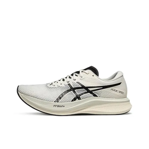 ASICS Magic Speed 3,0 Дышащие Низкие Кроссовки для Бега Мужские Белые Черные