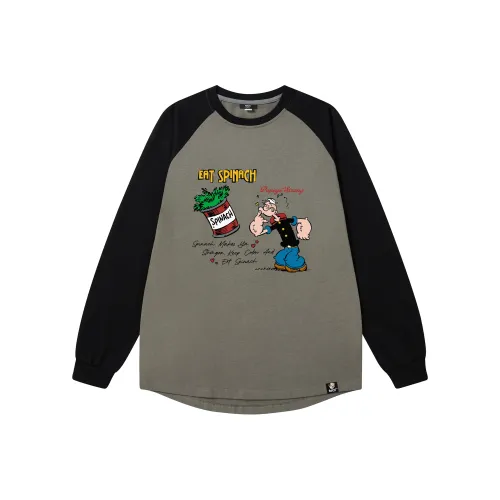 POPEYE Длинный рукав Т-рубашка Унисекс