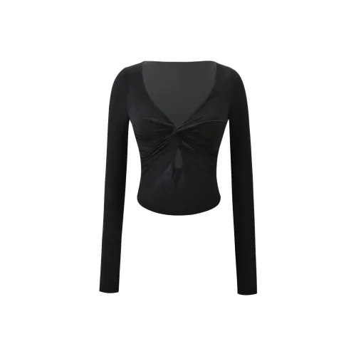 Tiger Mist Черные Женские T-рубашки