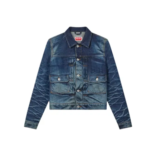 KENZO Синий Мужской Джинсовые Куртки