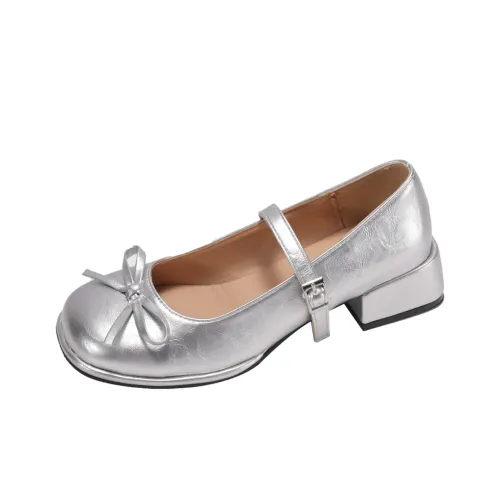 Wuji Грубый каблук Мэри Джейн туфли 3,7 см Женские