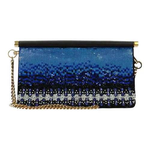 Valentino Кожа Клатч Стандартный Женский Синий