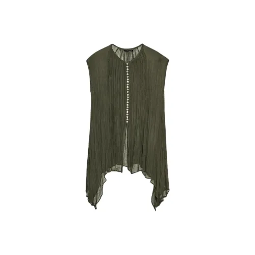 ZARA ZW Series Хаки Женские Рубашки
