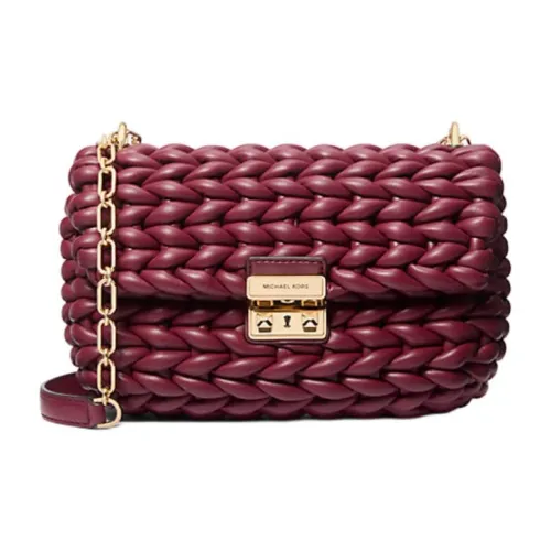 MICHAEL KORS Tribeca Кожа Сумка на плечо Большая Женская Mulberry